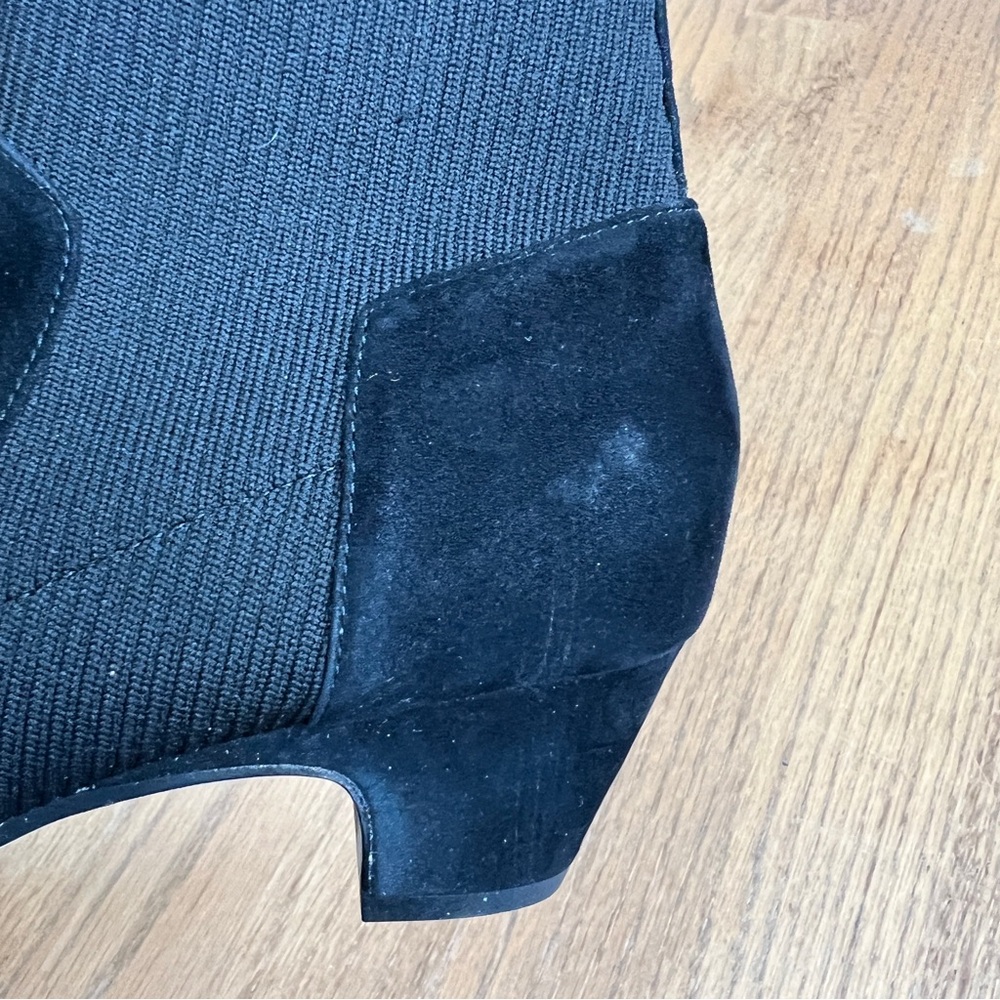 Eileen Fisher Muzy Pointed Knit Suede Ankle Booties Sz 7.5 - Picture 13 of 13